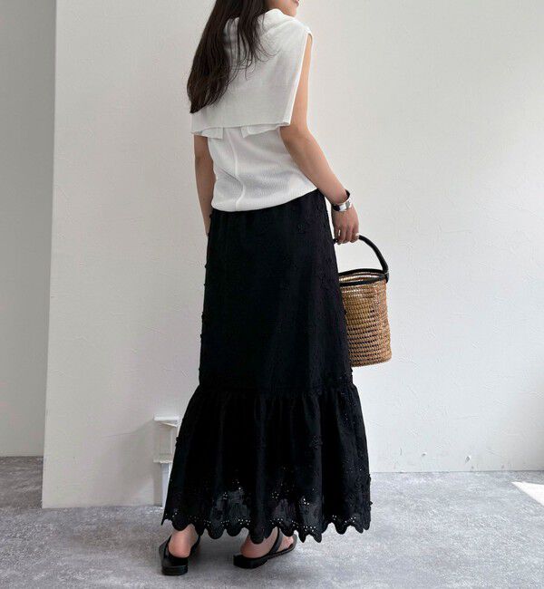 fredy emue「コットンレースギャザースカート」|スカート|