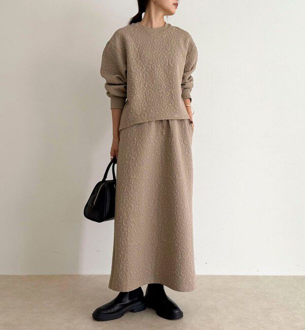 fredy emue「レオパードジャガードスカート」|スカート|