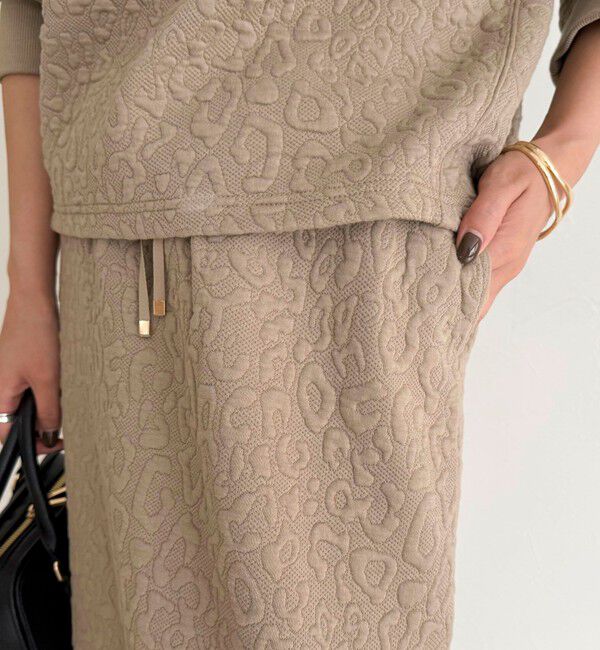 fredy emue「レオパードジャガードスカート」|スカート|