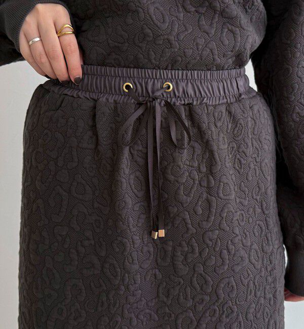 fredy emue「レオパードジャガードスカート」|スカート|