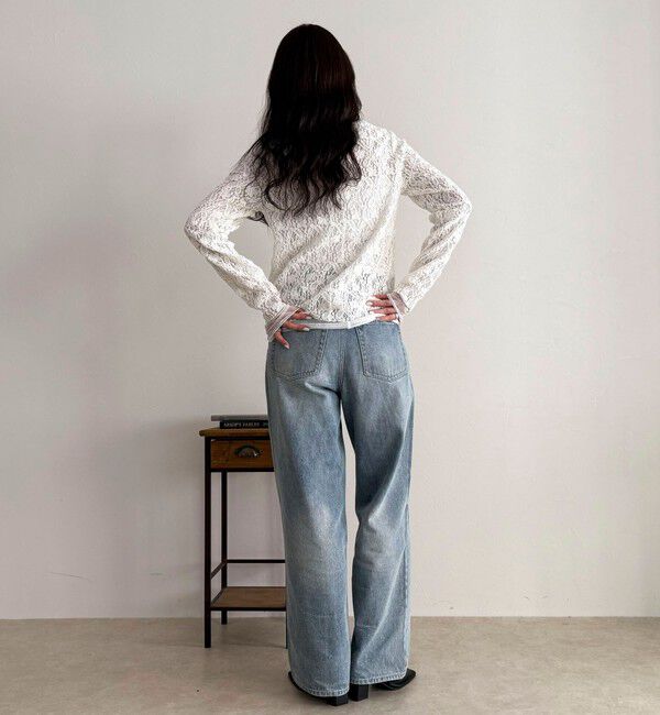 fredy emue「チュールレイヤードレースロンTシャツ」|Tシャツ・カットソー|