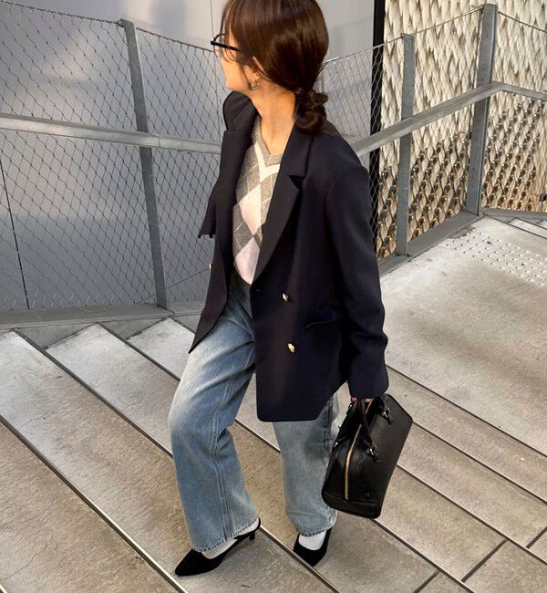 fredy emue「【3サイズ展開/オンオフ使える】ダブルブレストジャケット」|テーラードジャケット|