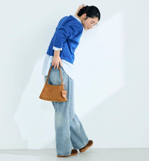 fredy emue「LINEN混ハート透かし柄ニット」|ニット・セーター|