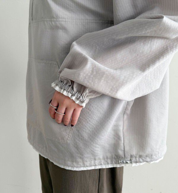 fredy emue「ストライプアノラックシャツブルゾン」|シャツ・ブラウス|