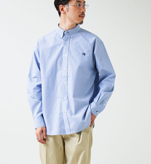 GLOSTER「【BOY ASTLAD刺繍】ボタンダウンシャツ ストライプ/チェック」|シャツ・ブラウス|