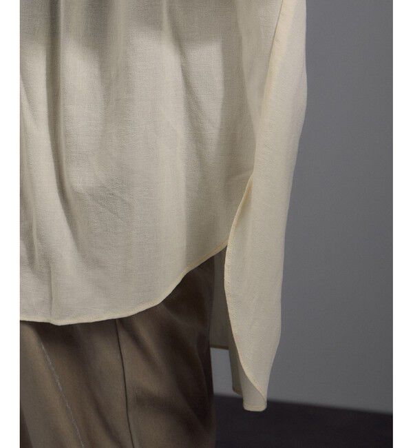 SALON adam et rope'「ボリュームスリーブVネックブラウス」|シャツ・ブラウス|