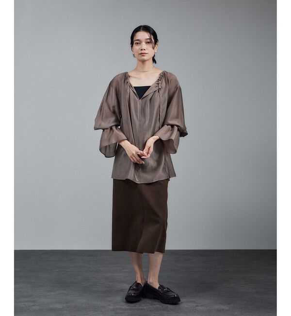 SALON adam et rope'「Ultrasuede(R)スエードスカート / セットアップ対応」|スカート|