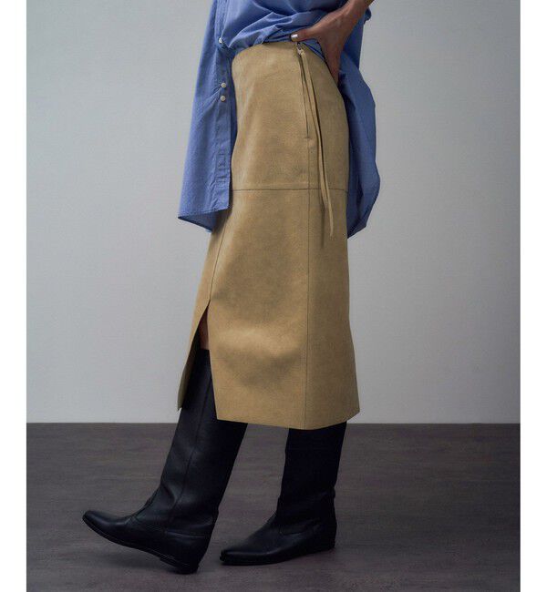 SALON adam et rope'「Ultrasuede(R)スエードスカート / セットアップ対応」|スカート|