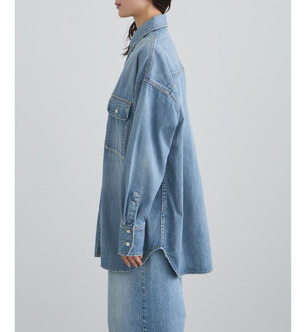 SALON adam et rope'「【RED CARD TOKYO  for SALON】DENIM BIG SHIRT」|シャツ・ブラウス|