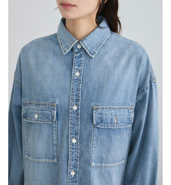 SALON adam et rope'「【RED CARD TOKYO  for SALON】DENIM BIG SHIRT」|シャツ・ブラウス|