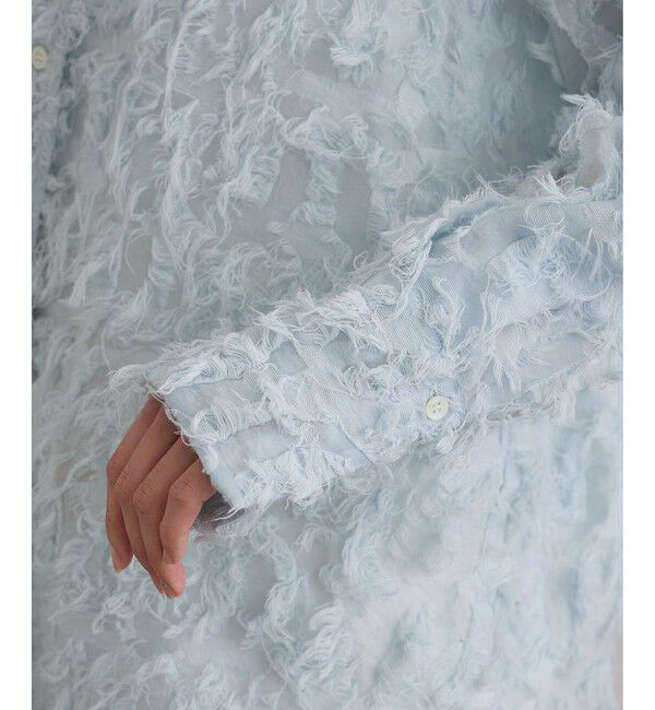 SALON adam et rope'「モチーフカットジャガードブラウス」|シャツ・ブラウス|