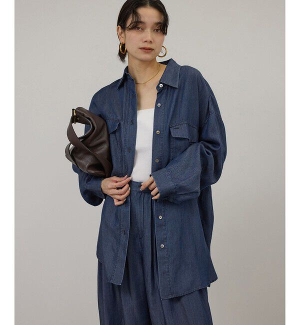 SALON adam et rope'「デニムライクシャツ / セットアップ対応」|シャツ・ブラウス|