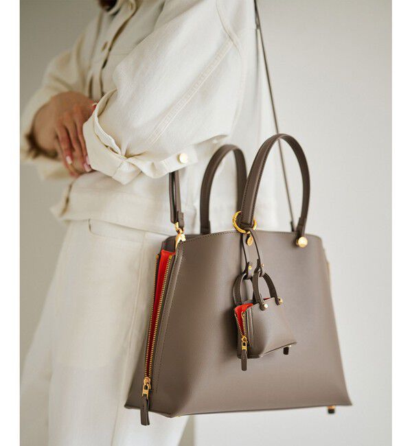 ROPE「【E'POR】Y BAG Medium【軽量】【メディア掲載】」|ハンドバッグ|ブラウン(20)