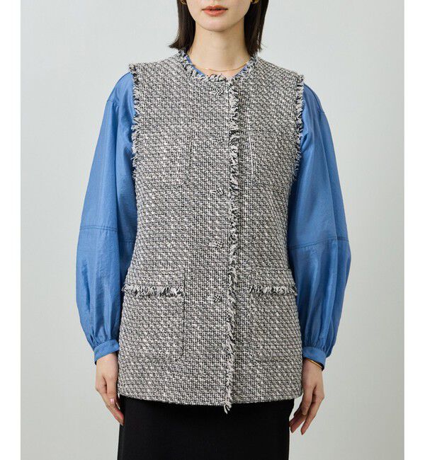 ROPE「ミックスツイードジレベスト」|ベスト・ジレ|