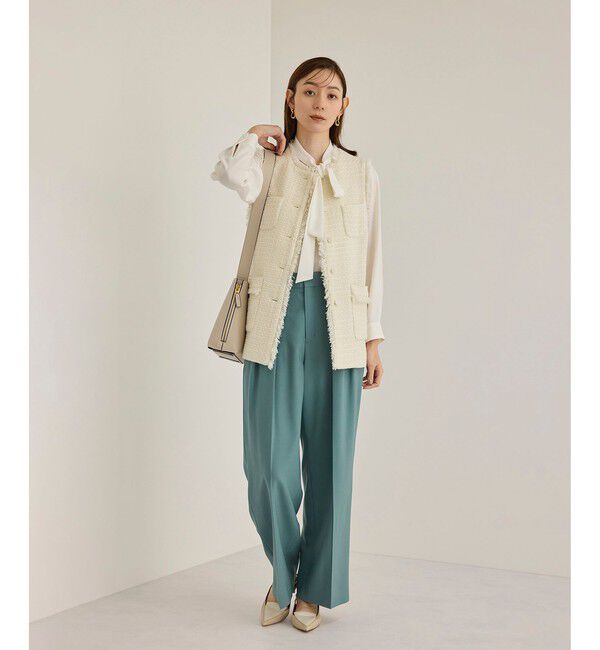 ROPE「ミックスツイードジレベスト」|ベスト・ジレ|