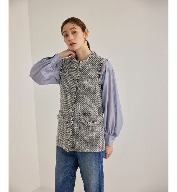 ROPE「ミックスツイードジレベスト」|ベスト・ジレ|