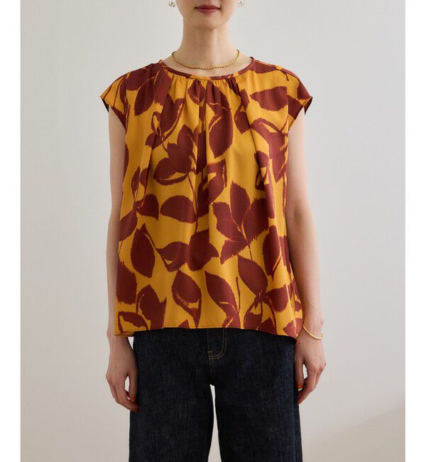 ROPE「DEVEAUXジオメトリックフラワーブラウス」|シャツ・ブラウス|