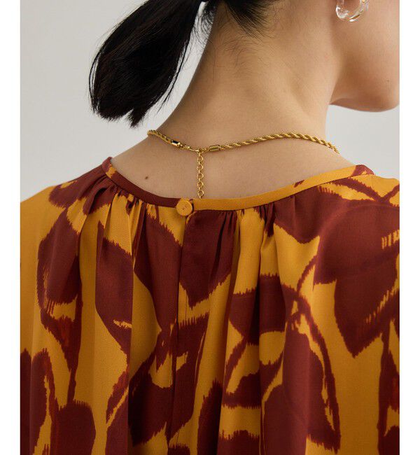 ROPE「DEVEAUXジオメトリックフラワーブラウス」|シャツ・ブラウス|