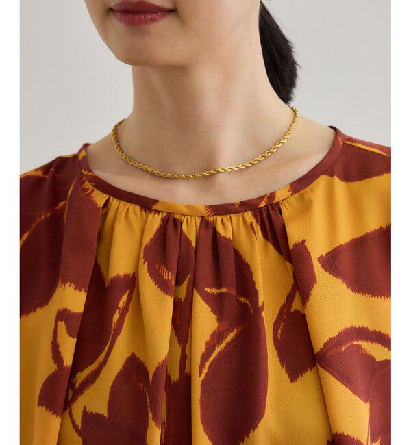 ROPE「DEVEAUXジオメトリックフラワーブラウス」|シャツ・ブラウス|