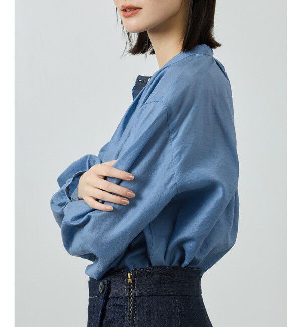 ROPE「キュプラシルクボリュームスリーブブラウス/イージーケア」|シャツ・ブラウス|