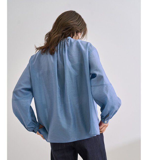 ROPE「キュプラシルクボリュームスリーブブラウス/イージーケア」|シャツ・ブラウス|