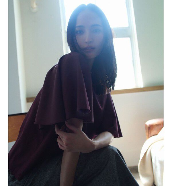 ROPE「【洗える】フレアスリーブオーバーブラウス【WEB・一部店舗限定】」|シャツ・ブラウス|