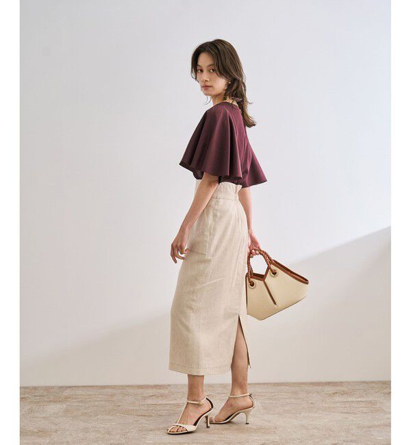 ROPE「【洗える】フレアスリーブオーバーブラウス【WEB・一部店舗限定】」|シャツ・ブラウス|