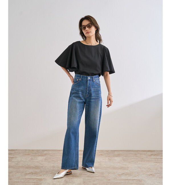 ROPE「【洗える】フレアスリーブオーバーブラウス【WEB・一部店舗限定】」|シャツ・ブラウス|