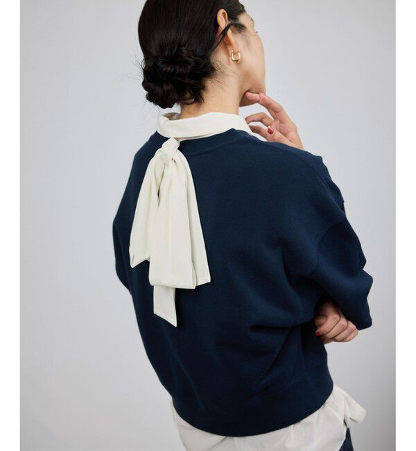 ROPE「シアートリコットボウタイシャツブラウス/イージーケア」|シャツ・ブラウス|