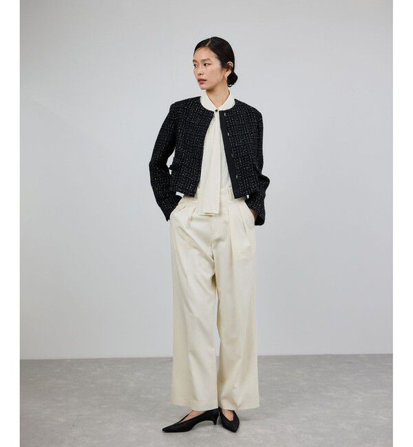 ROPE「シアートリコットボウタイシャツブラウス/イージーケア」|シャツ・ブラウス|