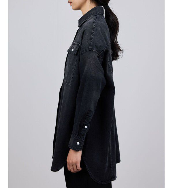 ROPE「【Healthy denim(ヘルシーデニム）】Almondコットンビッグシャツ/イージーケア」|シャツ・ブラウス|