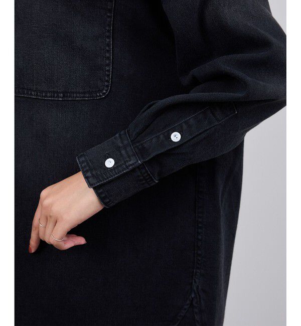 ROPE「【Healthy denim(ヘルシーデニム）】Almondコットンビッグシャツ/イージーケア」|シャツ・ブラウス|