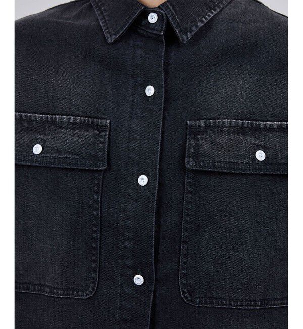 ROPE「【Healthy denim(ヘルシーデニム）】Almondコットンビッグシャツ/イージーケア」|シャツ・ブラウス|