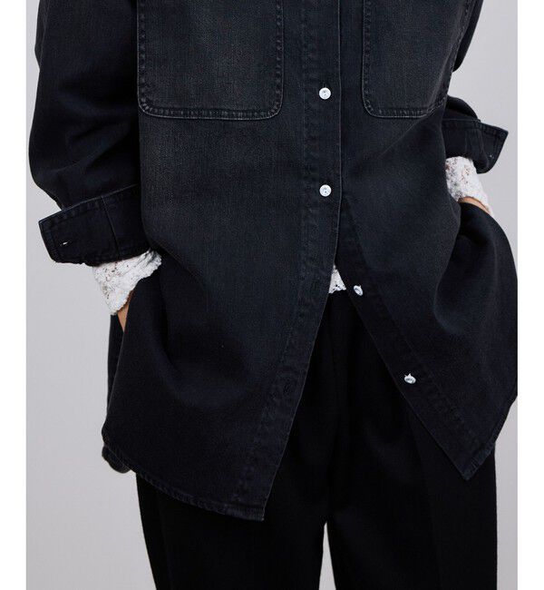 ROPE「【Healthy denim(ヘルシーデニム）】Almondコットンビッグシャツ/イージーケア」|シャツ・ブラウス|