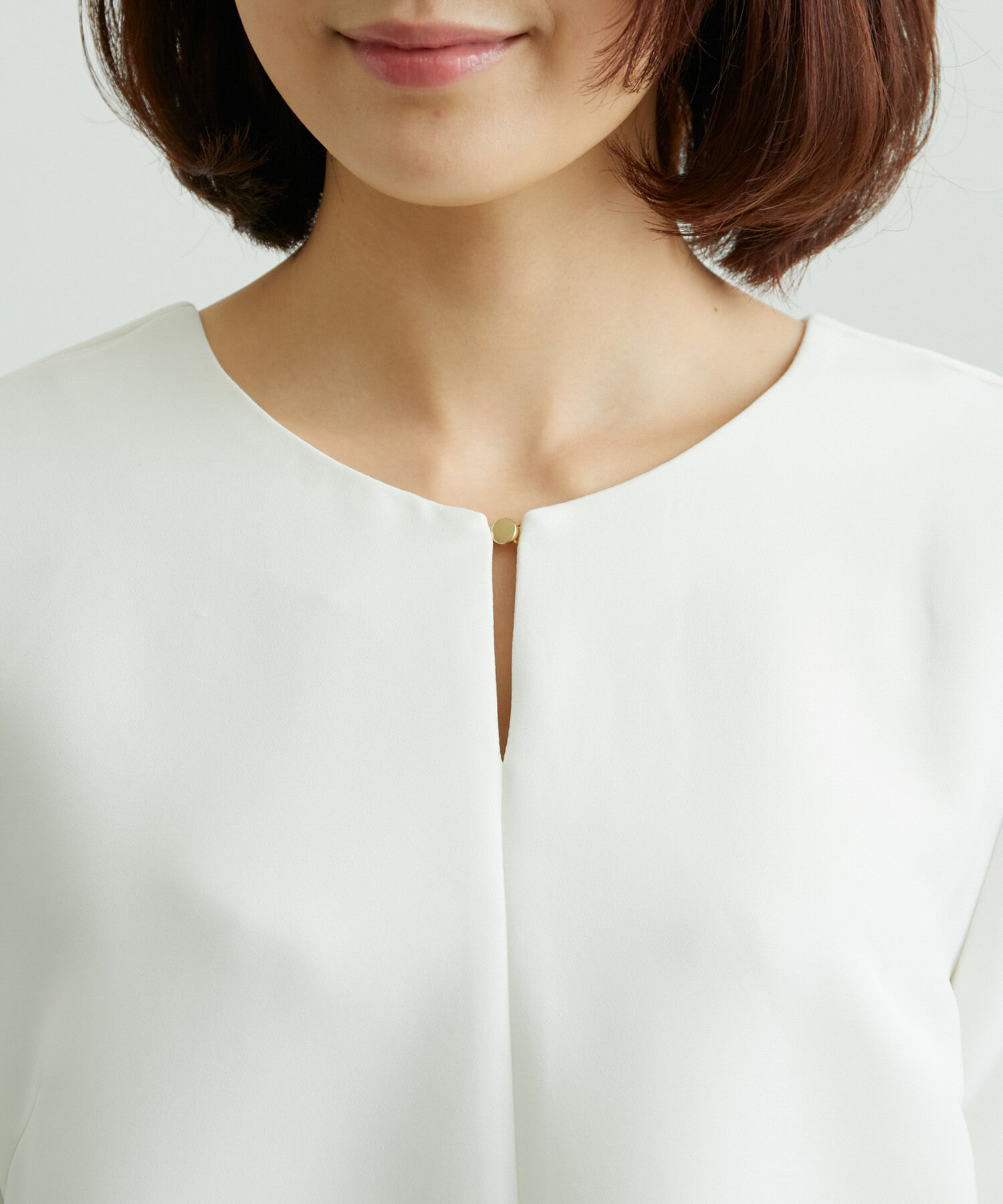 Rope&rsquo;Picnic「【360&deg;ウルトラストレッチ】セットアップ対応/フロントホックブラウス」|シャツ・ブラウス|