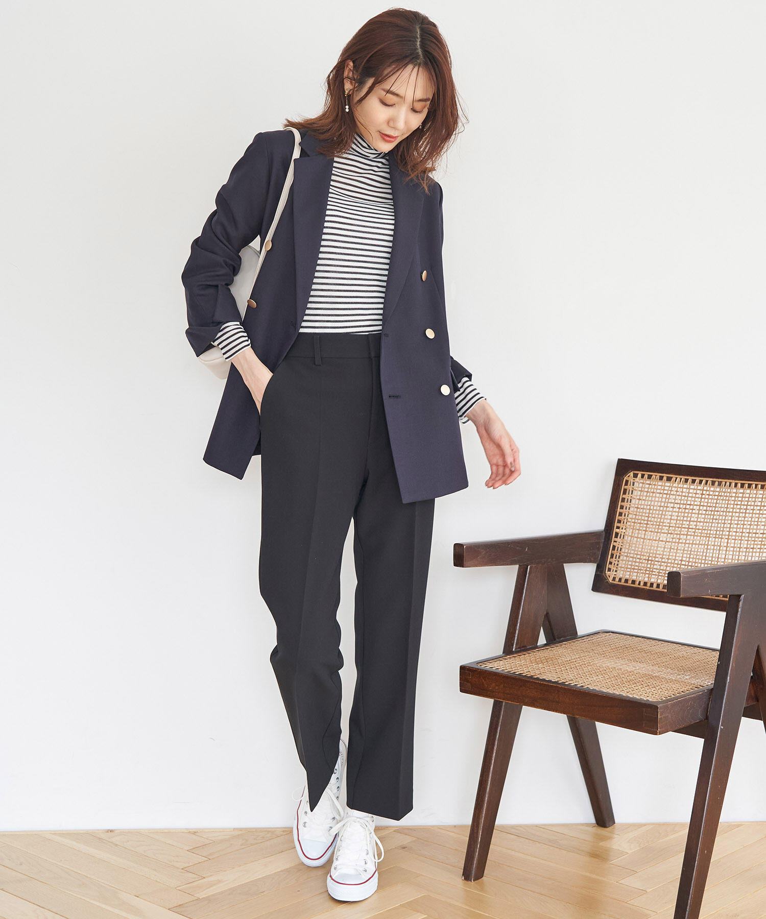 Rope&rsquo;Picnic「スティックカラーパンツ」|スラックス|