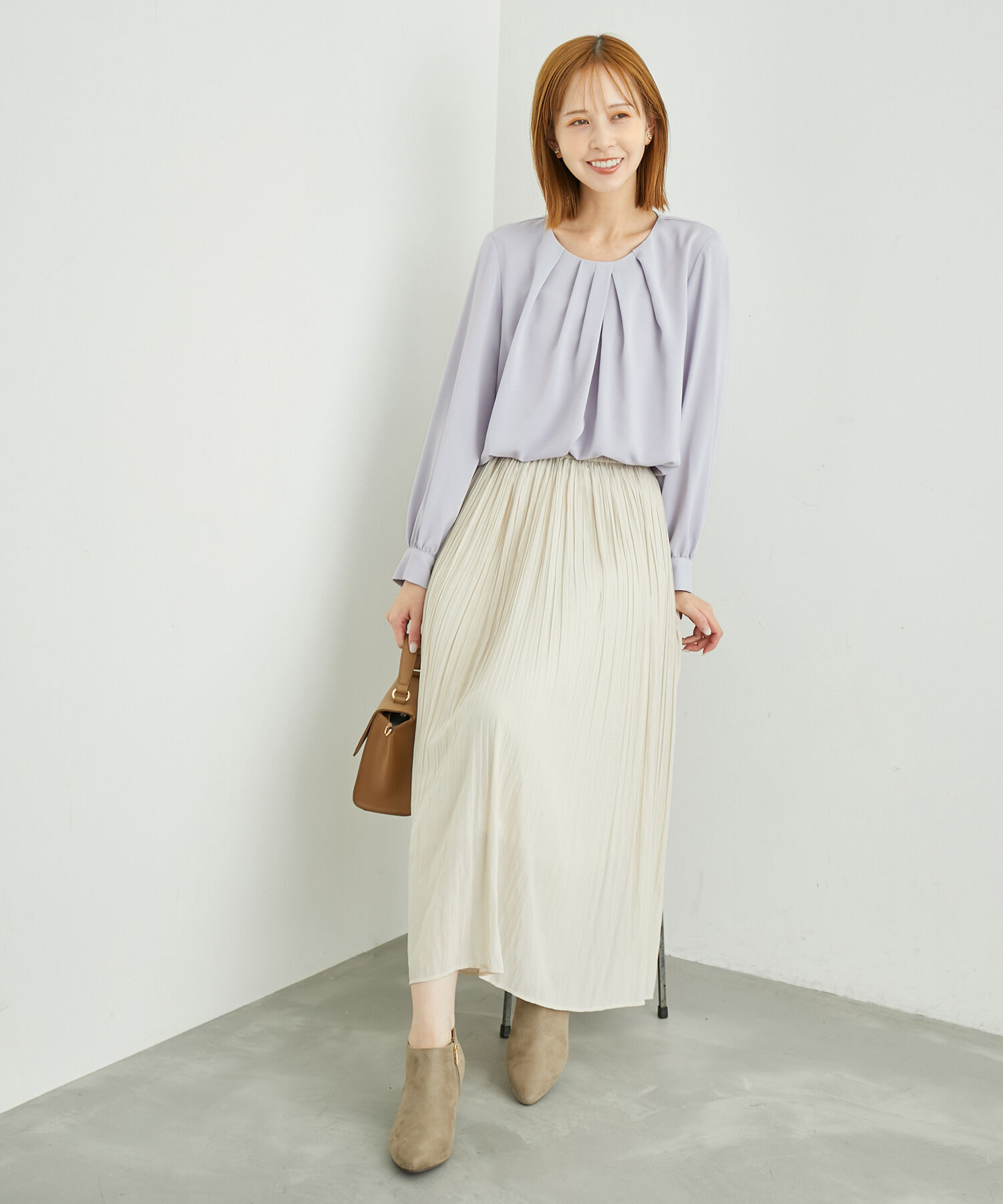 Rope&rsquo;Picnic「白からの解放！多機能ブラウス/ドレープタックブラウス」|シャツ・ブラウス|