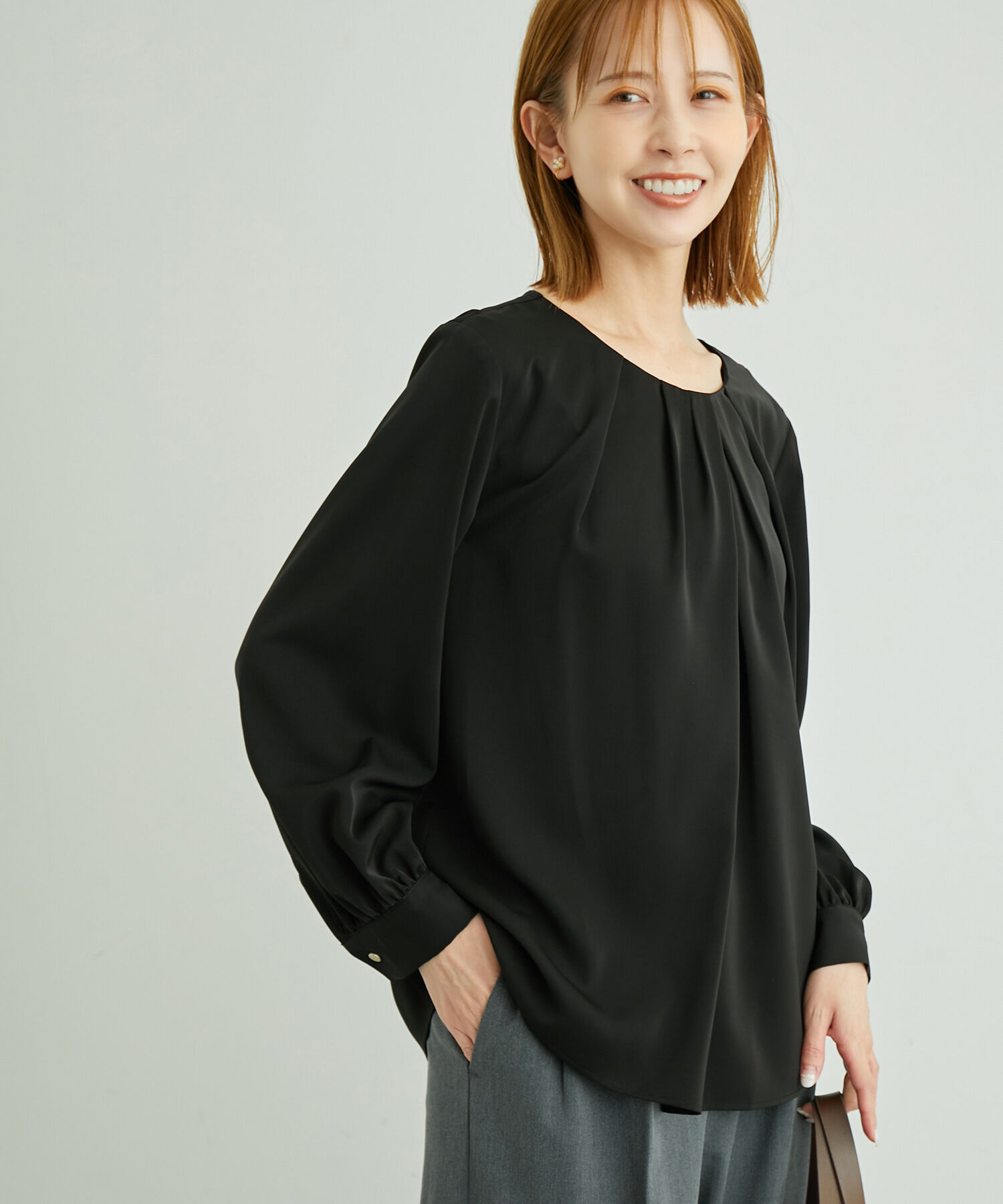 Rope&rsquo;Picnic「白からの解放！多機能ブラウス/ドレープタックブラウス」|シャツ・ブラウス|