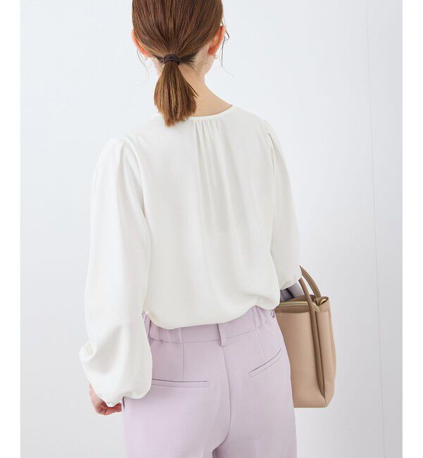 Rope&rsquo;Picnic「【2サイズ展開】レースポイントブラウス/通勤対応」|シャツ・ブラウス|