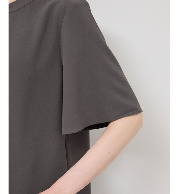 Rope&rsquo;Picnic「メタルパーツフロントフリルタイブラウス/通勤対応」|シャツ・ブラウス|