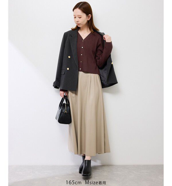 Rope&rsquo;Picnic「【アンチピリング・洗濯機OK】ミニケーブルカーディガン」|カーディガン|