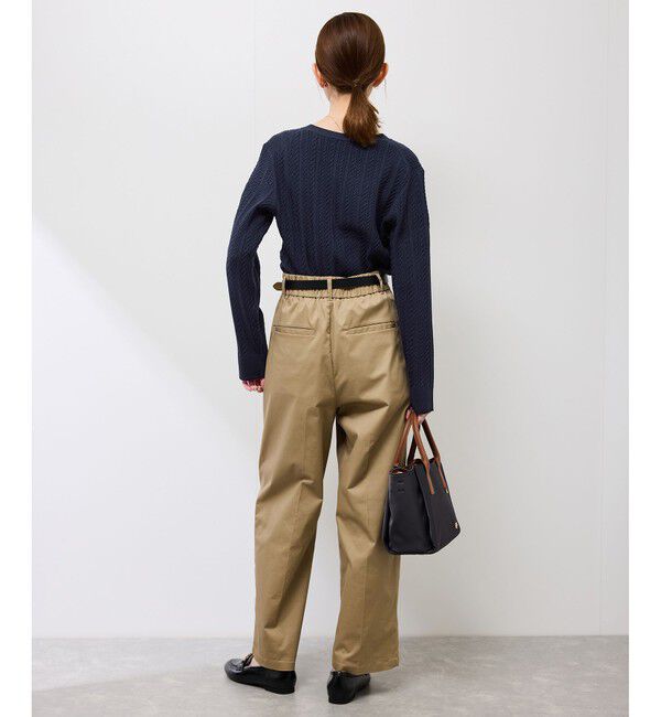 Rope&rsquo;Picnic「【アンチピリング・洗濯機OK】ミニケーブルカーディガン」|カーディガン|