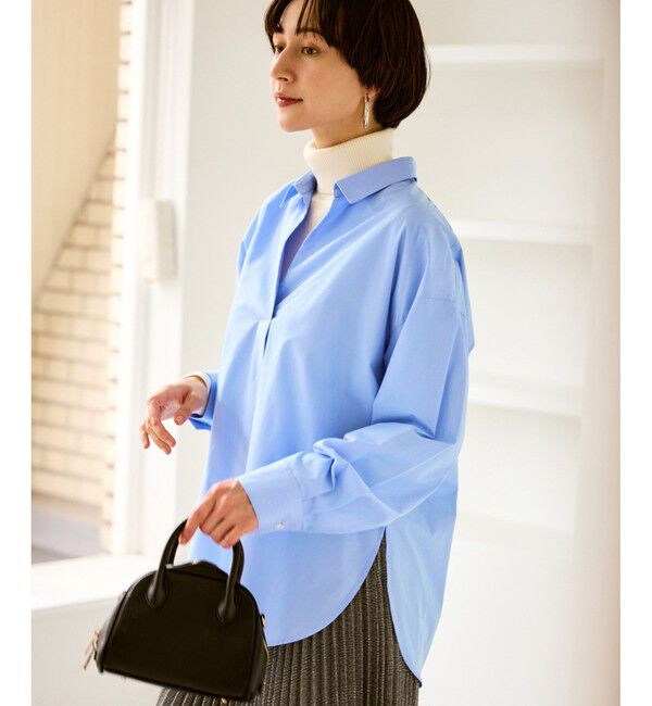 Rope&rsquo;Picnic「スキッパーシャツ/UVカット・イージーケア」|シャツ・ブラウス|