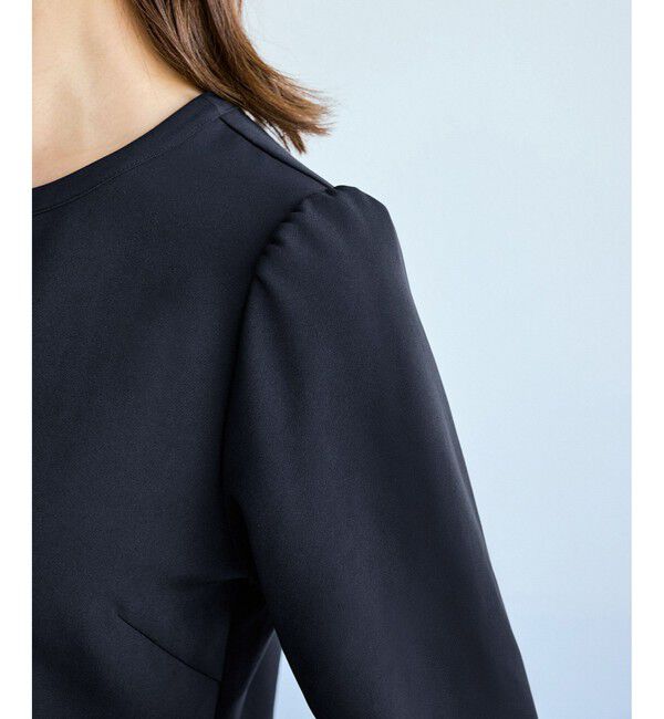 Rope&rsquo;Picnic「【WEB限定】360&deg;ウルトラストレッチ 羽織れるペプラムブラウス/ 花粉ガード・セットアップ対応」|シャツ・ブラウス|