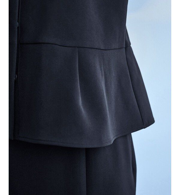 Rope&rsquo;Picnic「【WEB限定】360&deg;ウルトラストレッチ 羽織れるペプラムブラウス/ 花粉ガード・セットアップ対応」|シャツ・ブラウス|