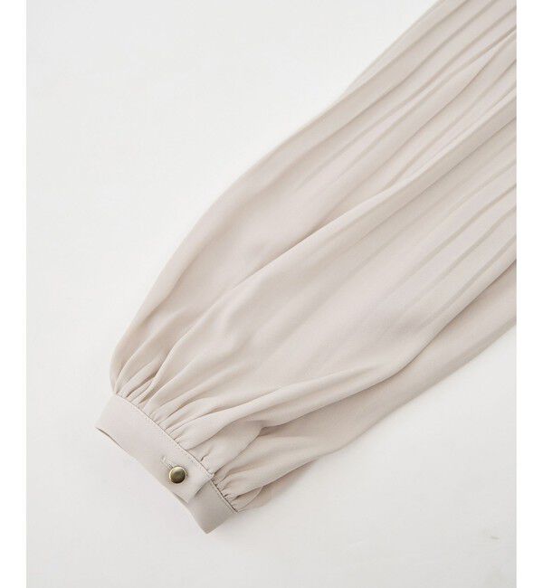 Rope&rsquo;Picnic「袖プリーツフレアブラウス」|シャツ・ブラウス|