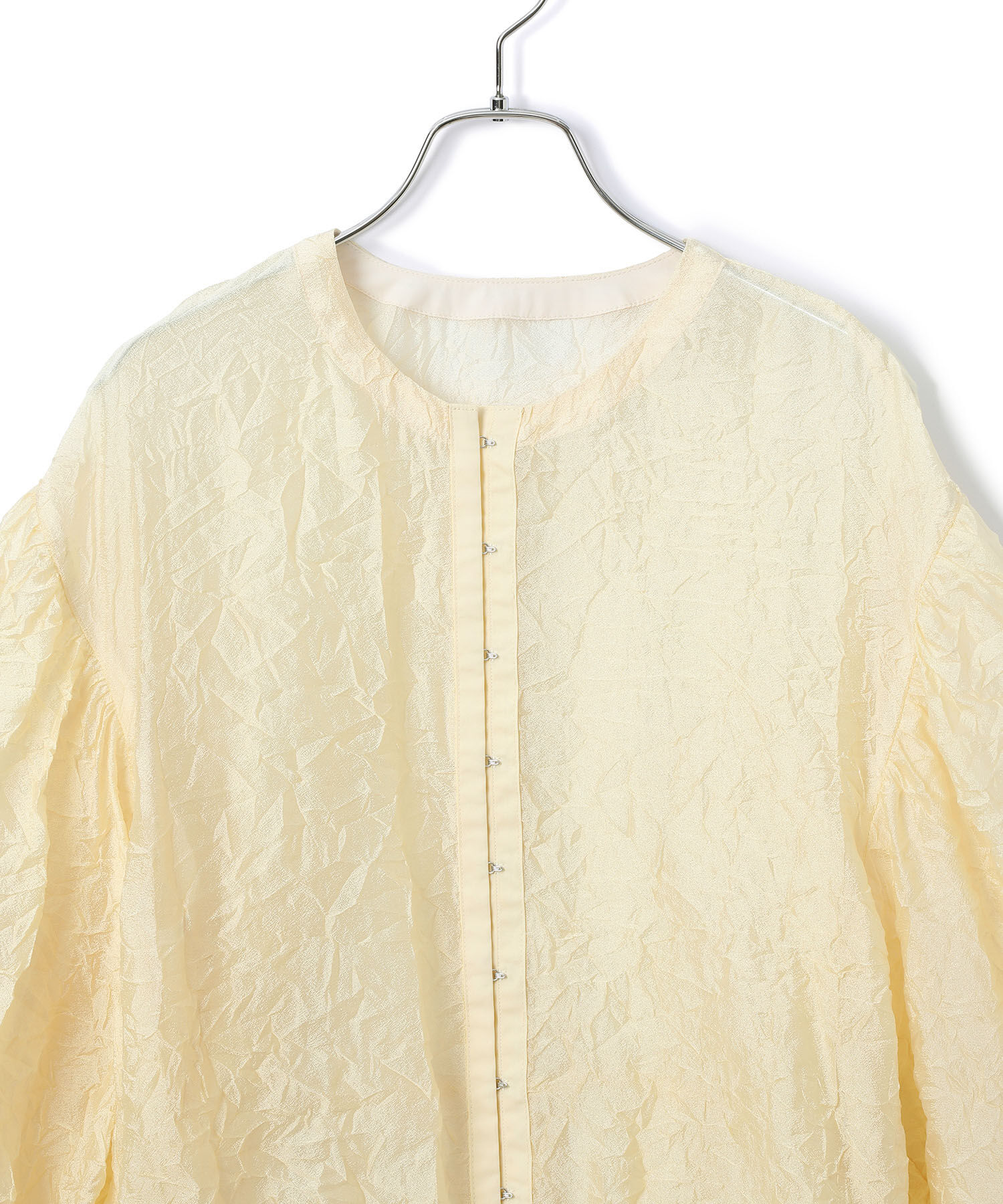 ADAM ET ROPE'「シアーホックブラウス」|シャツ・ブラウス|