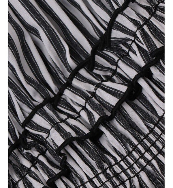 ADAM ET ROPE'「【WEB限定】ランダムギャザリングブラウス」|シャツ・ブラウス|