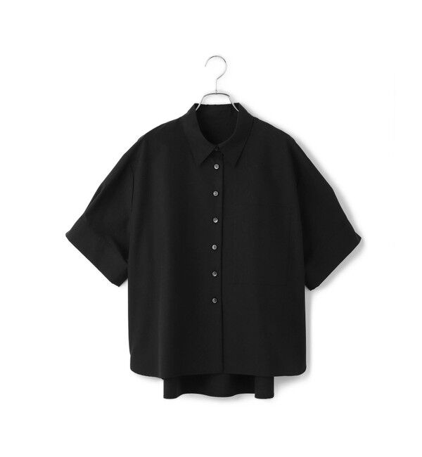 ADAM ET ROPE'「【サステナブル】バウンスカフステントラインシャツ」|シャツ・ブラウス|