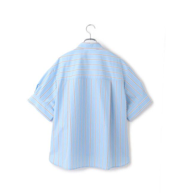 ADAM ET ROPE'「【サステナブル】バウンスカフステントラインシャツ」|シャツ・ブラウス|